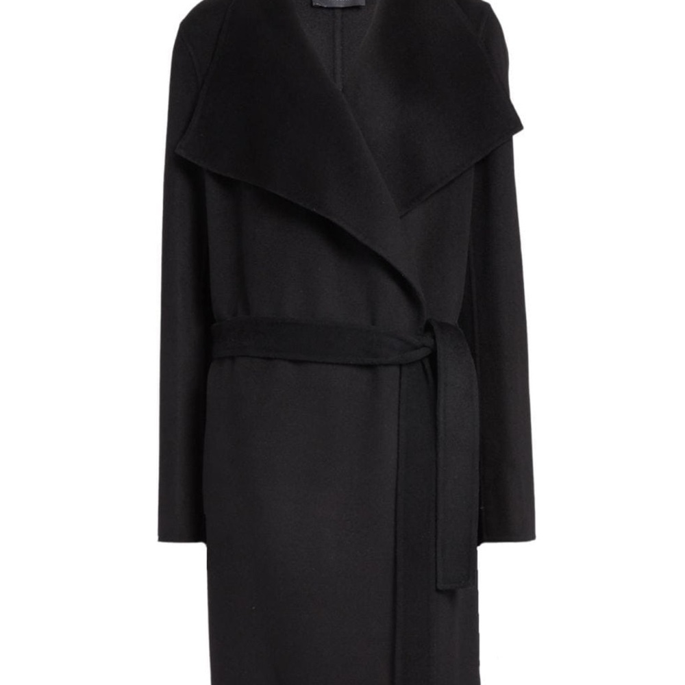 Joseph Black Belted Coat